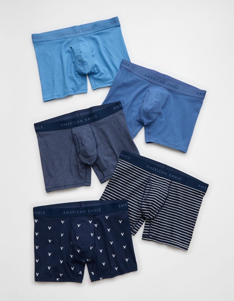 American Eagle AEO Men's 4.5" Classic Boxer Brief 5-Pack - Image 1