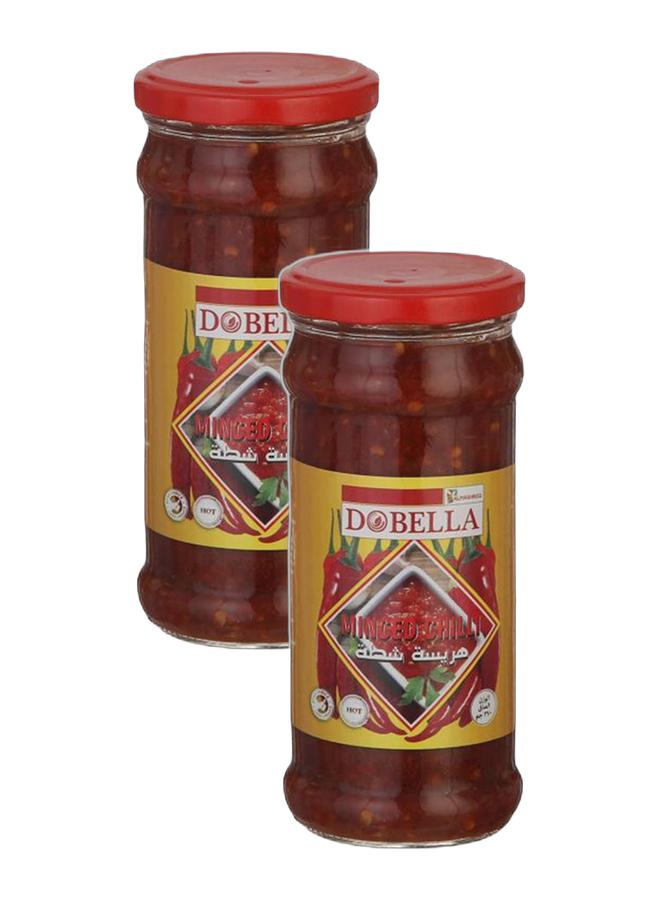 DOBELLA Minced Chili 370grams (Pack of 2) - Image 1
