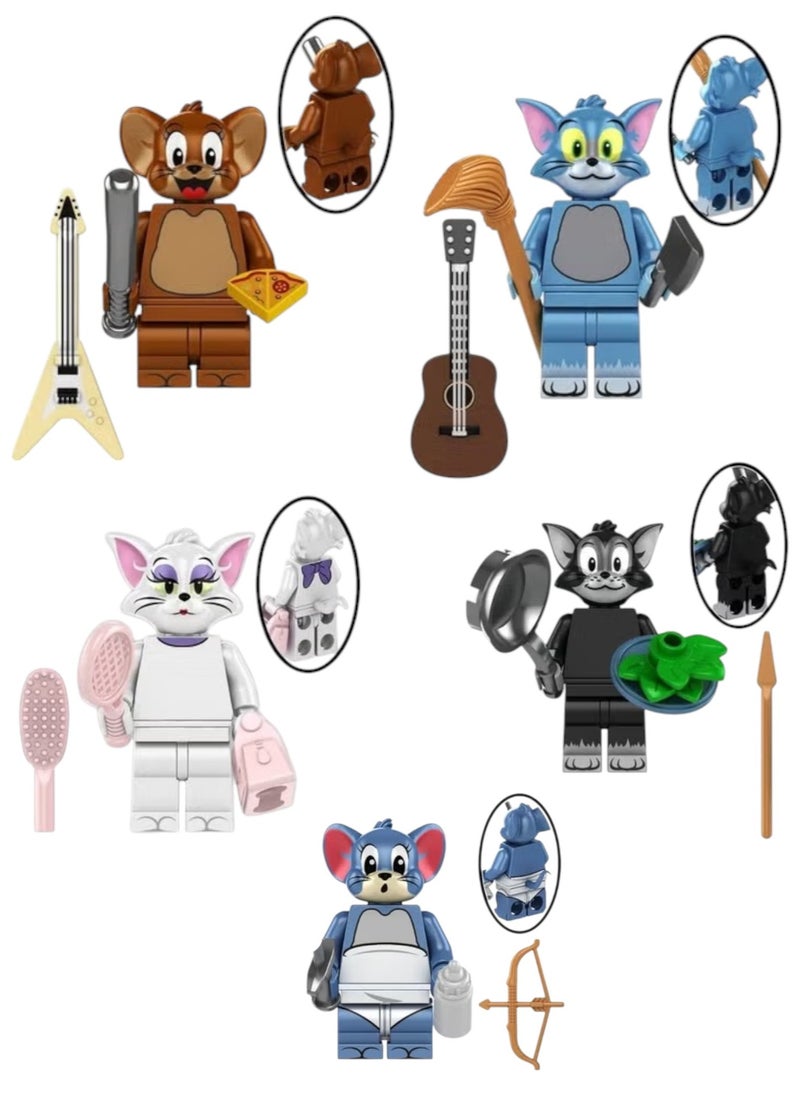 null - Mini Figures from Tom and Jerry Series Building Blocks Character Sets for Kids Character Blocks for Girls Girls Building Blocks Kids Building Blocks Assembly Toys Boys Toys Girls Block Games Creative Building Toys for Kids Character Play Figures Construction Blocks Imaginative Building Toys for Girls Building Toys for Kids and Unique Doll Characters - Image 1