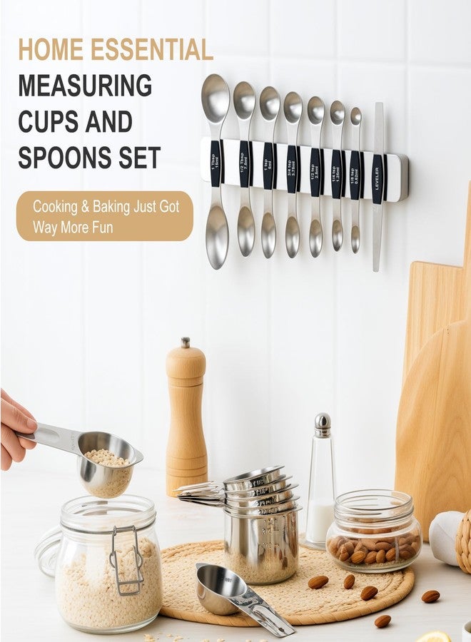 EWFEN 15-Piece Measuring Cups & Spoons Set (Black) - Image 4