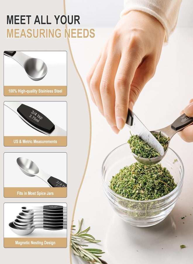 EWFEN 15-Piece Measuring Cups & Spoons Set (Black) - Image 5