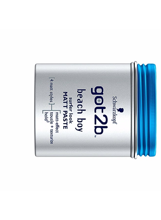Schwarzkopf Got2B Beach Boy Matt Paste Surfer Look 100ml - Image 2