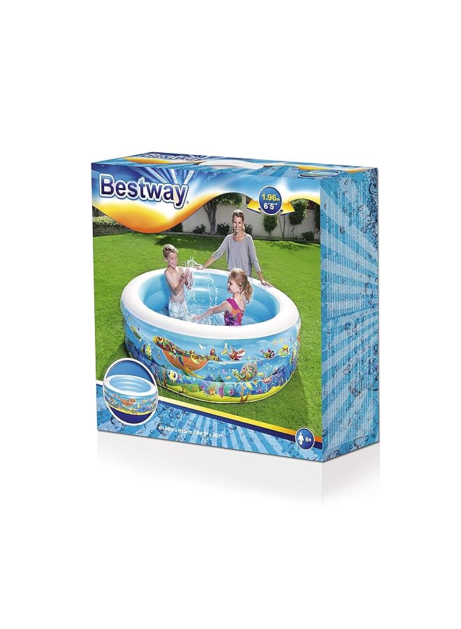 بست واي حوض سباحة قابل للنفخ برسومات لعب مقاس 196 × 56 سم - Image 3