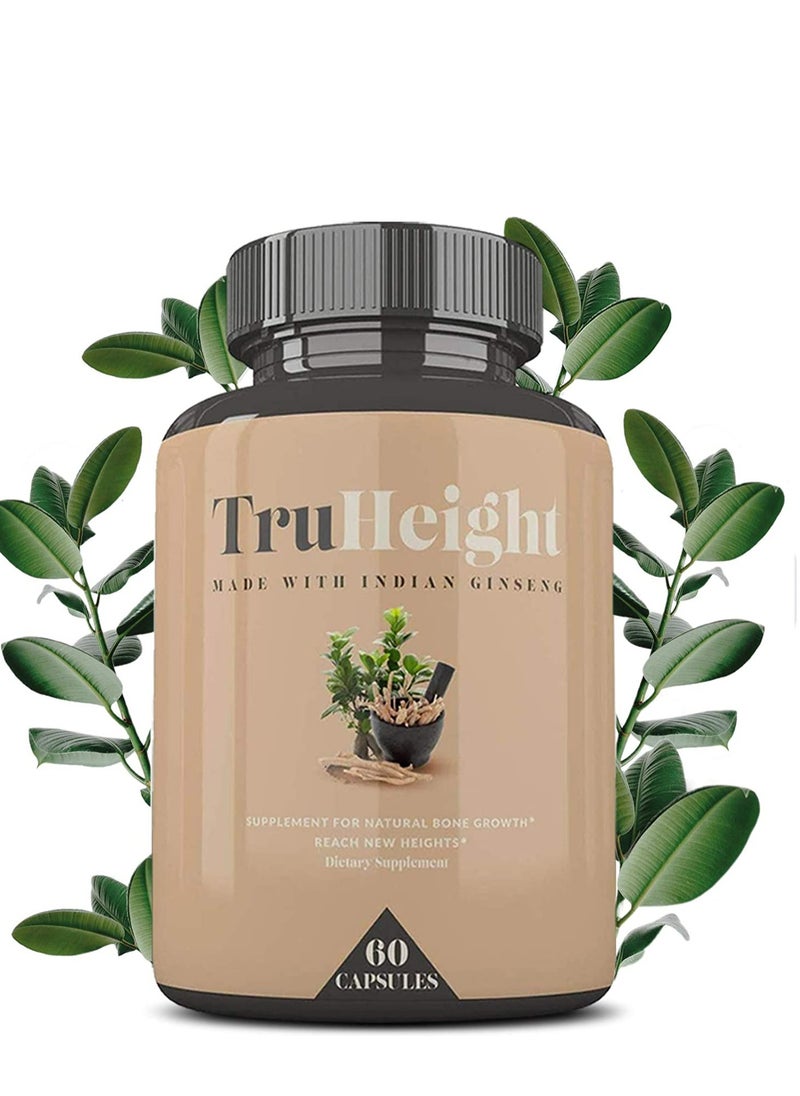 TruHeight  - Powerful Height Growth Vital Nutrients to Grow Taller 60 capsules - Image 1