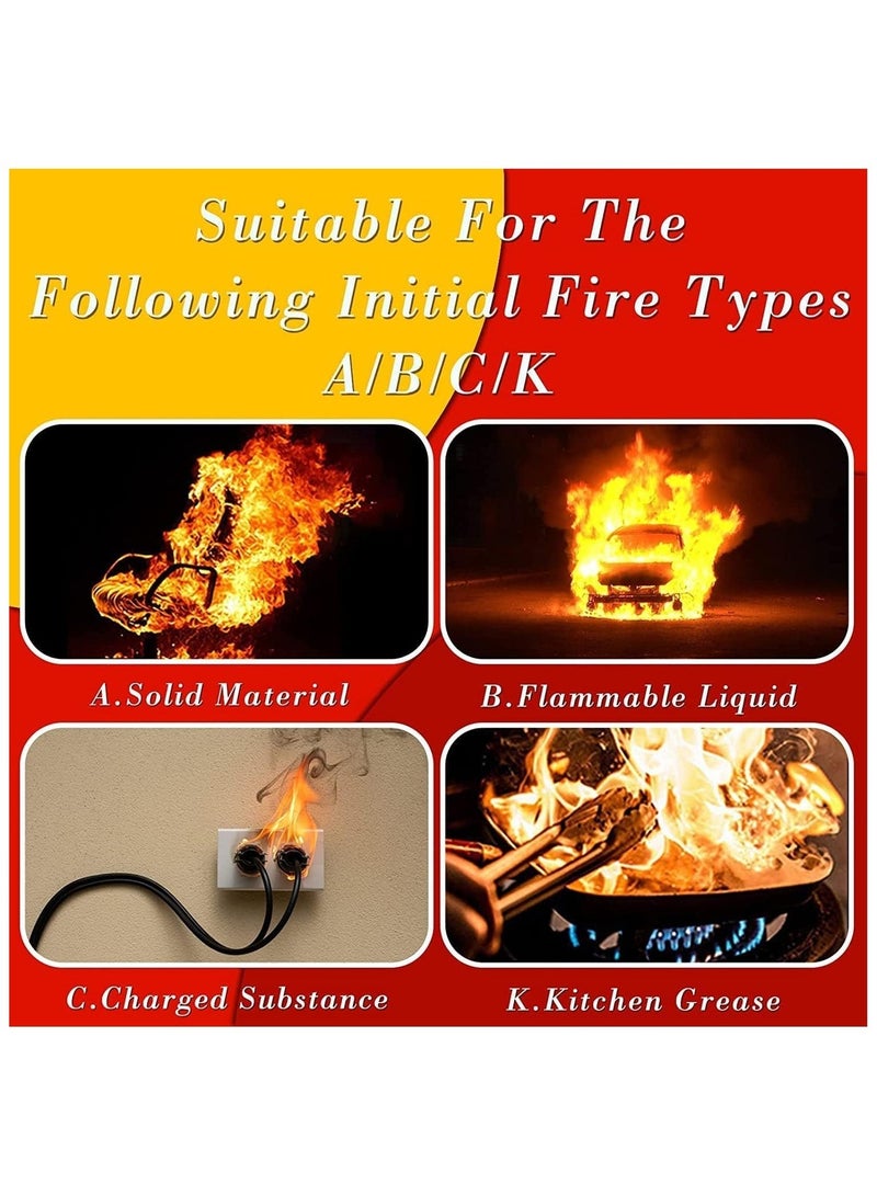 توقف الحريق طفاية حريق محمولة للسيارة والمنزل والمكتب، ١٠٠٠ مل - Image 5