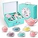 CHENP.HMC Tea Set Girls Porcelain Tea Set for Little Girls Tea Set for Little Girls Polka Dot Design and Colorful Color with for Boy and Gril Birthday Party Or Gift Life - Image 2