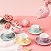 CHENP.HMC Tea Set Girls Porcelain Tea Set for Little Girls Tea Set for Little Girls Polka Dot Design and Colorful Color with for Boy and Gril Birthday Party Or Gift Life - Image 4