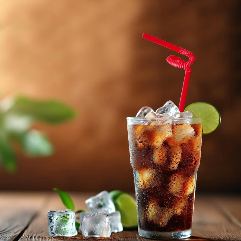 YAOSHENG Water cup Straw 10.23"" x 0.23""Solid Colors Flexible Drinking Straws  Independent packaging Plastic Disposable Bendy Straws (100  transparent) - Image 5