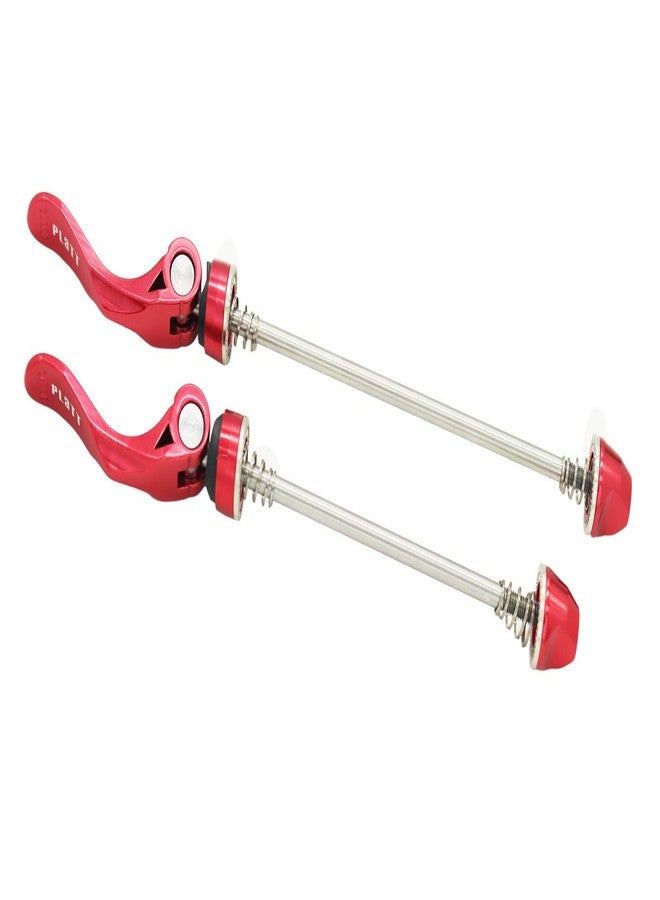 PLATT Bike Quick Release Skewers MTB Wheel Hub Skewers Front and Rear Axle Fit for Road Bike,Mountain Bike, BMX (Red,1Pair) - Image 4