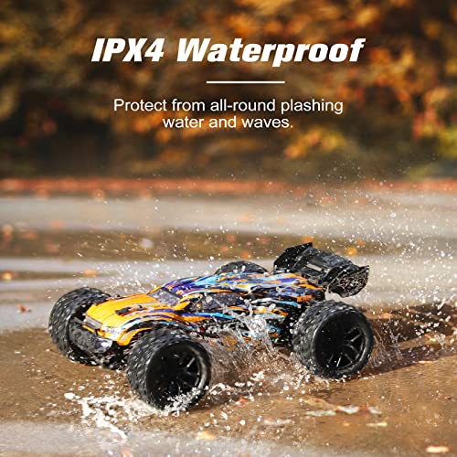 HAIBOXING سيارة هايبكسينغ RC بحجم 1:18، شاحنة تحكم عن بعد لجميع التضاريس 4WD بسرعة 36 كم/س، سيارة كهربائية عالية السرعة من فئة الهوايات للبالغين والأطفال مع بطاريتين، سيارة RC مائية للطرق الوعرة، سيارة RC بوجي - Image 3