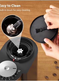 ELFSA Adjustable Coffee Grinder Electric, Super Silent Electric Coffee Bean Grinder Adjustment and Multi-Functional Stainless Steel for Spices, Herbs, and Nuts Grinding  - Image 5