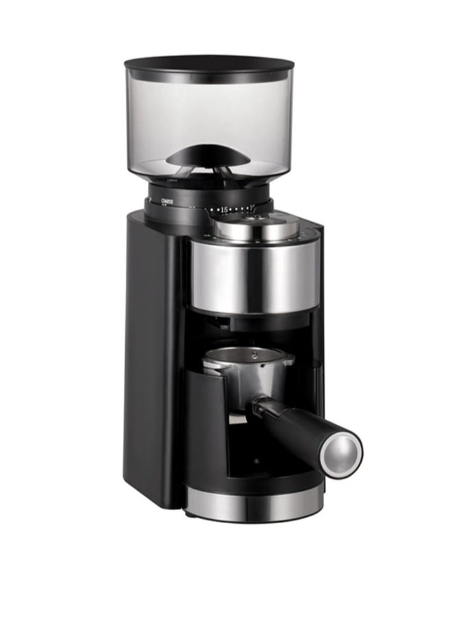 ELFSA Electric Coffee Grinder Can Grind Hand-Brewed Ltalian Style Coffee Beans With Adjustable Thickness Black 