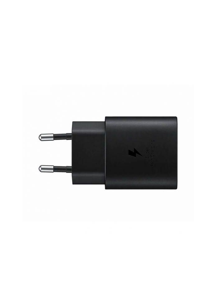 25W PD USB-C Super Fast Charging Travel Adapter (EU Plug) Black - Image 2