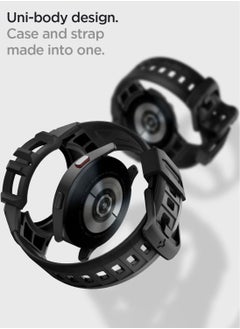 Spigen Rugged Armor Pro Case Cover For Samsung Galaxy Watch 5 With Band 40mm (2022) - Black  - Image 3