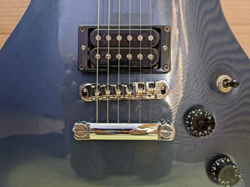 JD.Moon Abr-1 Style Tune-o-matic Bridge Tailpiece Roller Saddle Bridge for Gibson Les Paul Gear Replacement (Chrome) - Image 4