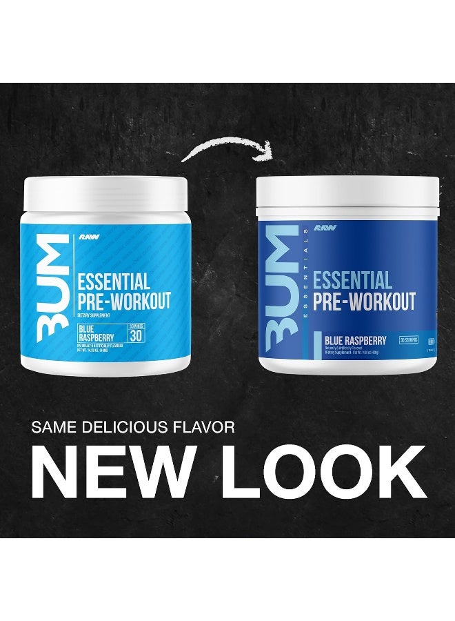 Raw التمرين الأساسي قبل التمرين | طاقة وتركيز لا مثيل لهما | مضخات عضلية محسّنة | لجميع الرياضيين | مدعوم بالكافيين | معزز بـ L-Citrulline | تعزيز التمرين النهائي | توت أزرق | 30 حصة - Image 2