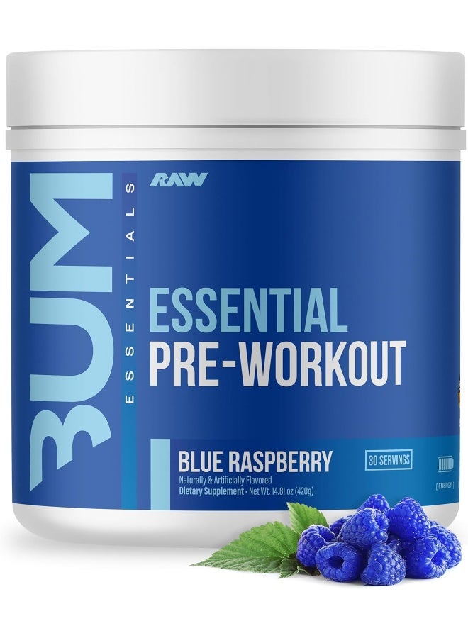 Raw التمرين الأساسي قبل التمرين | طاقة وتركيز لا مثيل لهما | مضخات عضلية محسّنة | لجميع الرياضيين | مدعوم بالكافيين | معزز بـ L-Citrulline | تعزيز التمرين النهائي | توت أزرق | 30 حصة - Image 1