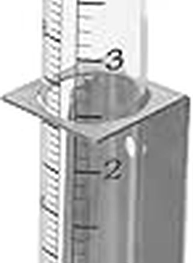5 Inch Rain Gauge Tube With Stainless Steel Stand For Garden Patio - Image 1