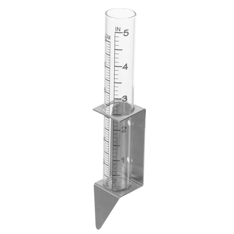 5 Inch Rain Gauge Tube With Stainless Steel Stand For Garden Patio - Image 2