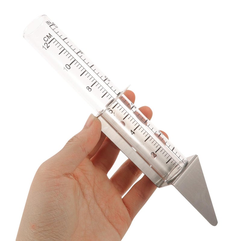 5 Inch Rain Gauge Tube With Stainless Steel Stand For Garden Patio - Image 5