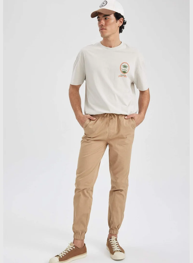 ديفاكتو Shirred Waist Gabardine Jogger