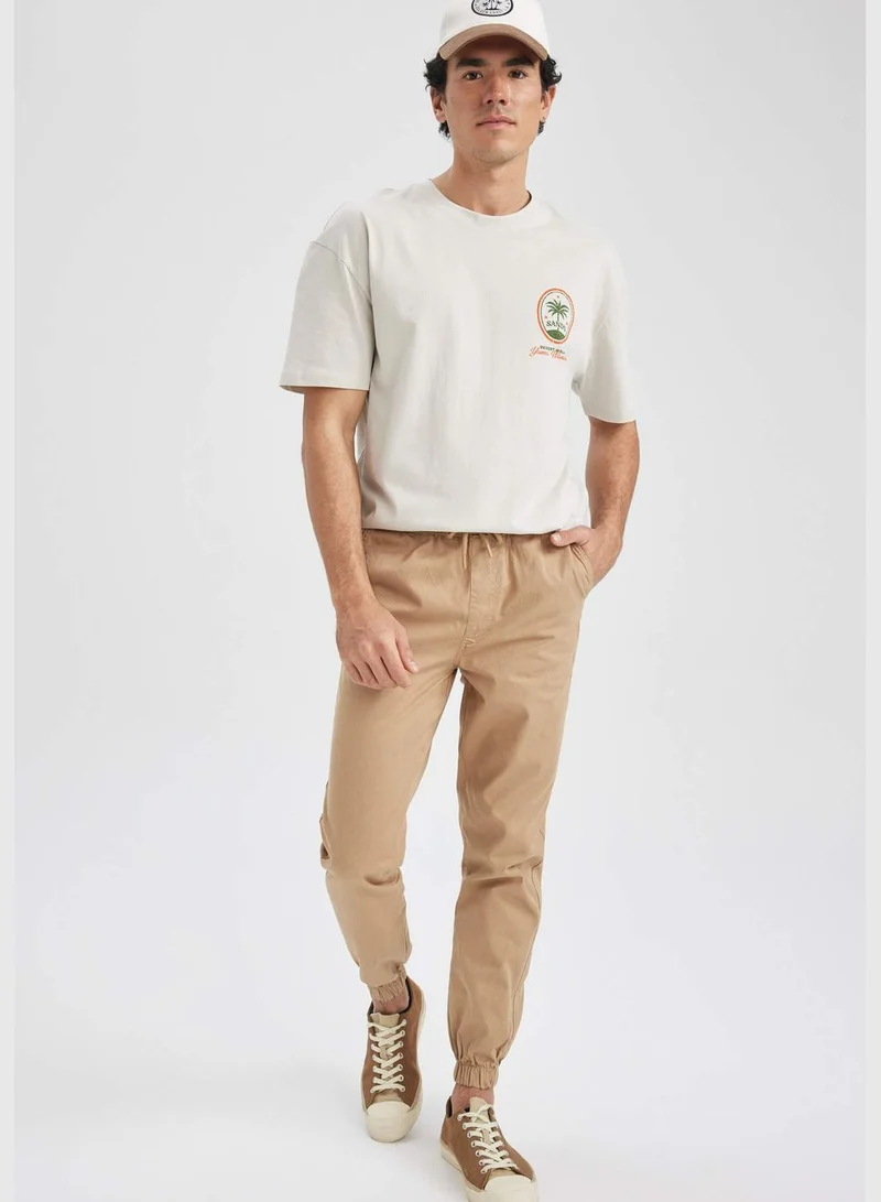 ديفاكتو Shirred Waist Gabardine Jogger