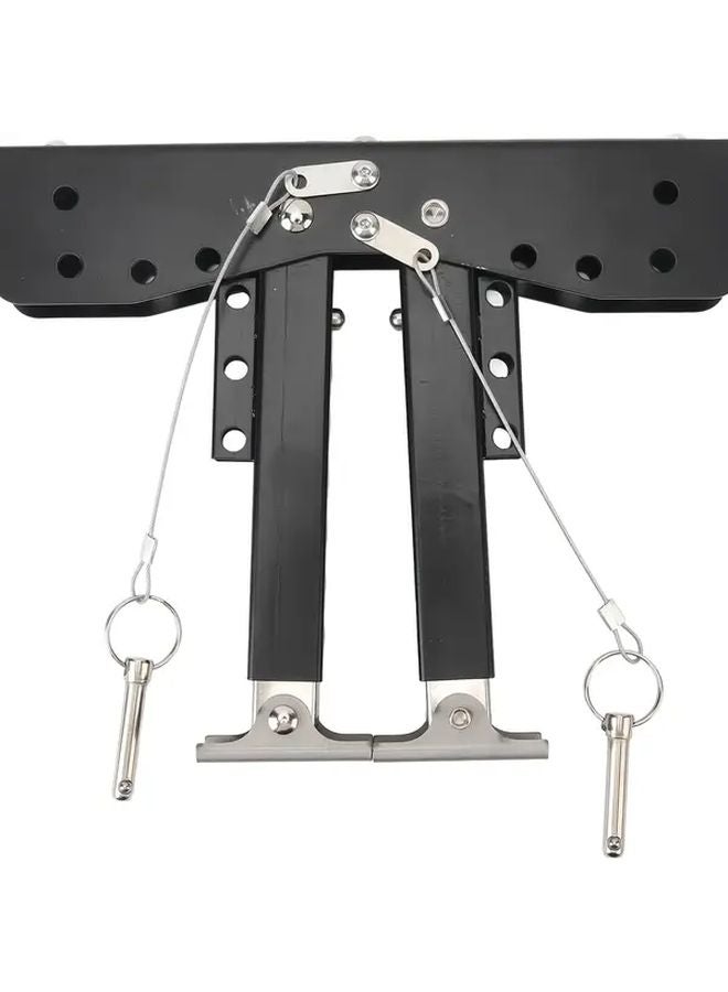 RV Step Stabilizer Black 1pc for Camping Van Travel Trailers Stair Support - Image 1