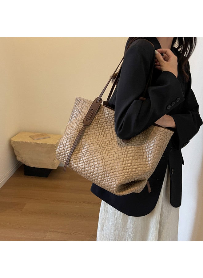 SAFIYA Qixi Festival Gift】women's Bag 2025 New Arrival Popular Large Capacity Tote Bag Handheld Single Shoulder Crossbody Bag - Image 2