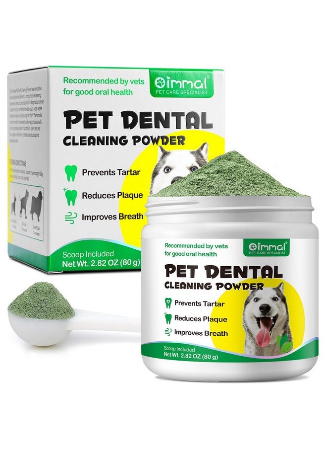 Frovetani - Teeth Cleaning Powder for Dog, 120G Dog Dental Powder, Support Teeth Cleaning Dental Powder for Dogs and Cats, Breath Freshener & Teeth Stain Remover, Plaque, Tartar Remover for All Size Dogs Cats - Image 1