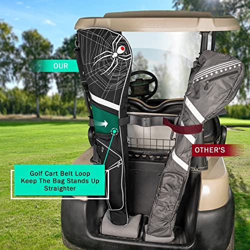 mytag Expandable Golf Club Carry Bag with Luggage Straps, Golf Travel Bag Holds A Full Set of Clubs, Golf Sunday Bag Practice Bag - Image 4
