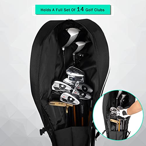mytag Expandable Golf Club Carry Bag with Luggage Straps, Golf Travel Bag Holds A Full Set of Clubs, Golf Sunday Bag Practice Bag - Image 5