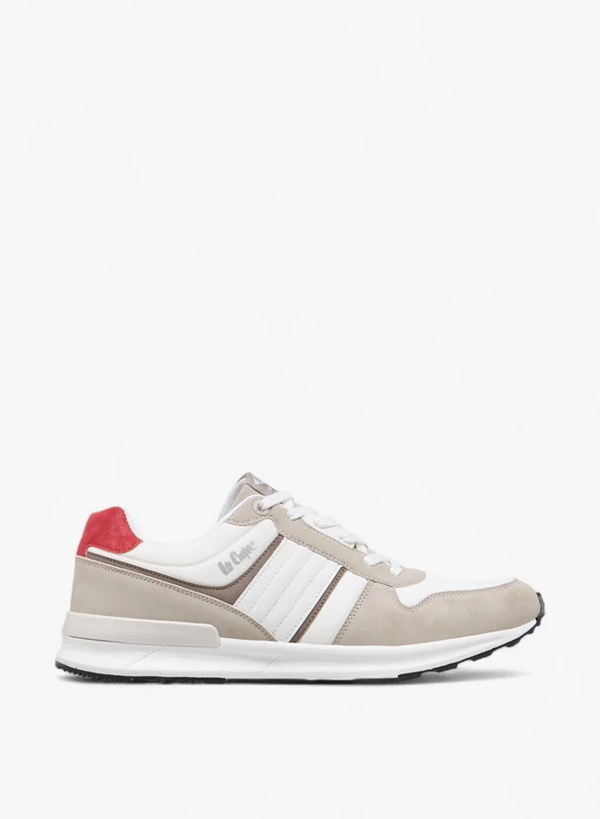 Lee Cooper Men's Panelled Lace-Up Sneakers