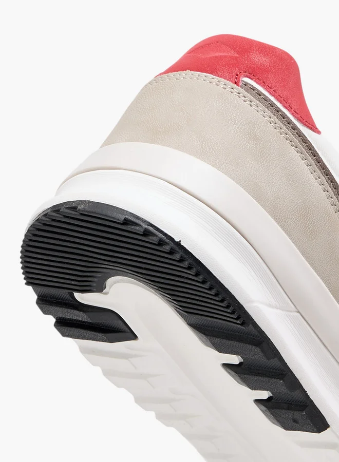 Lee Cooper Men's Panelled Lace-Up Sneakers