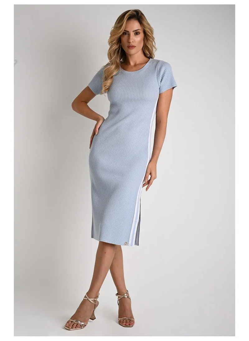 Sporty Striped Dress Atlantic Blue
