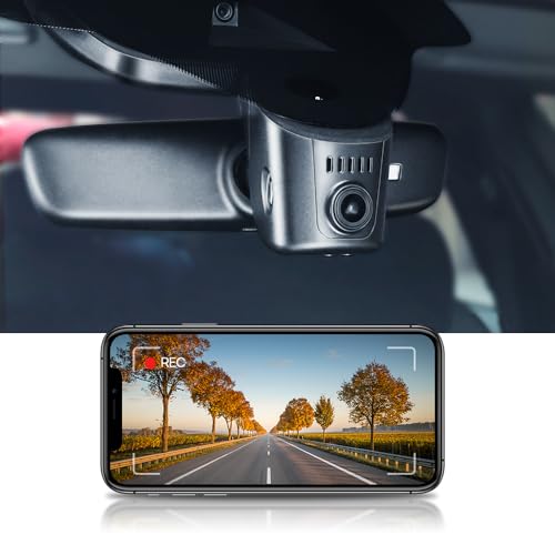 Fitcamx 4K Dash Cam Adapts for Audi 2019-2026 A4 A6 Allroad A3 A5 Q5 S4 S6 Q7 A8 Q8 S8 TT A7 S5 Q3 e-tron (Model A), OEM Look, Loop Recording, 2160P UHD Video, WiFi & APP, Parking Mode, 64GB Card - Image 1