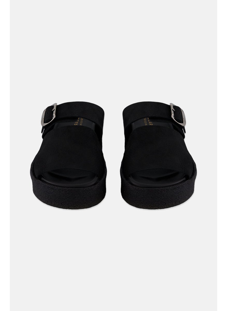 clarks - Women Standard Crepe Slip On Casual Slides, Black - Image 1