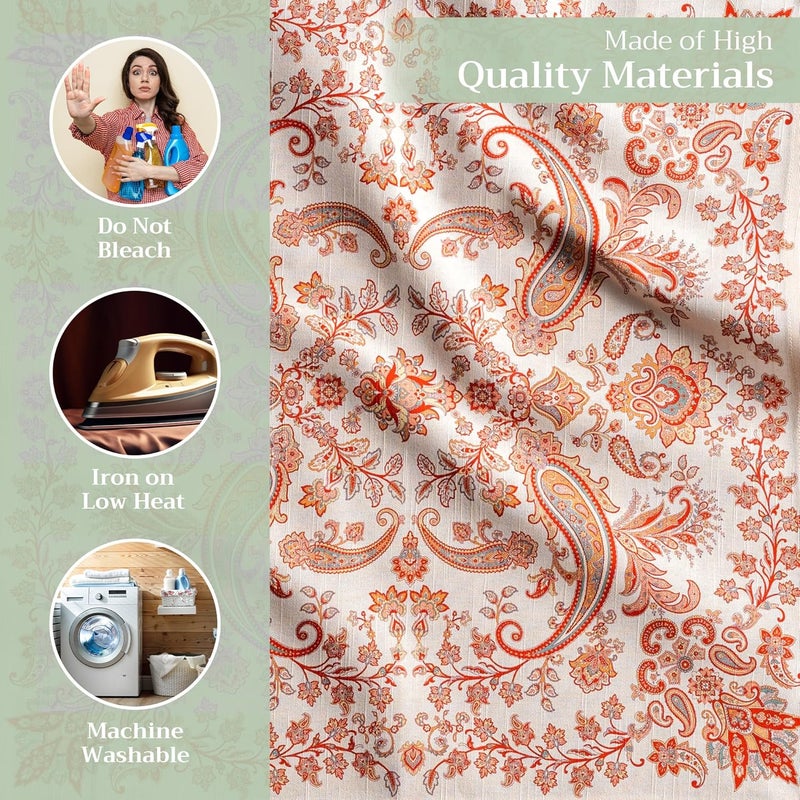 Maison d' Hermine Maison d Hermine Cloth Napkins Set of 4 100 Cotton Everyday Reusable Square Napkins Cloth Washable Dinner Party Wedding Restaurant Cachemire 20 x 20 - Image 3