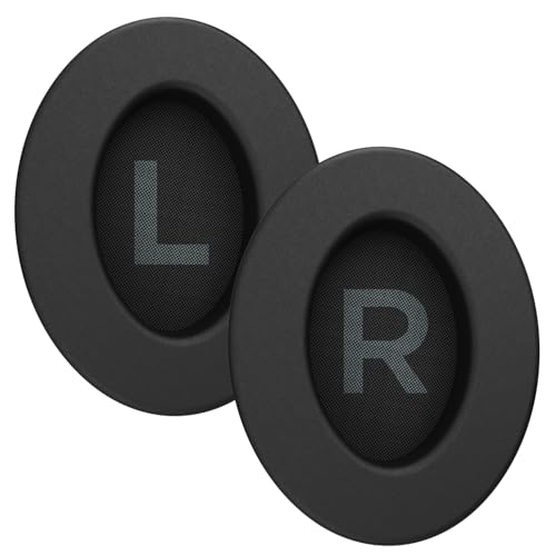 EvoFox Hyperion Protein Leather + Memory Foam Ear Pads (Black) | Sweat-Resistant, Comfortable Replacement Cushions for Long Gaming Sessions | Compatible with Hyperion Series Headsets - Image 1