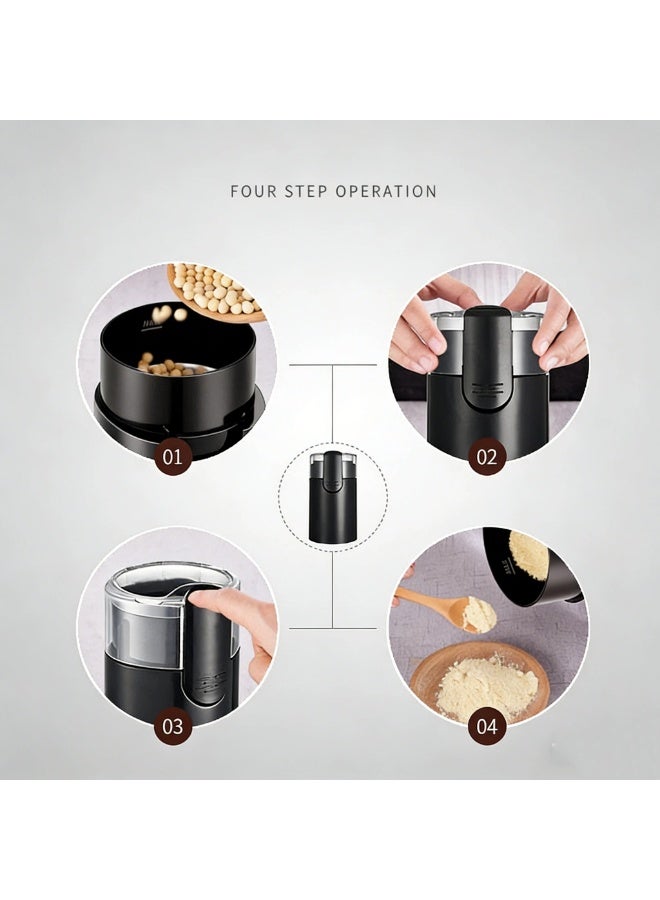 Portable Stainless Steel Mini Multi-function Automatic Grinder, Coffee Grinder, Kitchen Gadget - Image 5