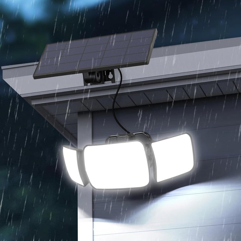 Solar Lights Outdoor with 9.8ft Cable | Solar Security Lights with Remote Waterproof Flood Light for Wall, Garden, Yard, Fence, Garage - Image 5