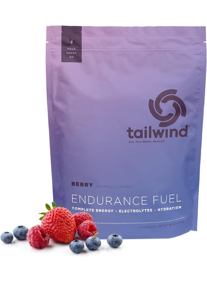 Tailwind Nutrition Endurance Fuel Berry 50 Servings, Hydration Drink Mix With Electrolytes And Calories, Non-Gmo, Free Of Soy, Dairy, And Gluten, Vegan Friendly - Image 1