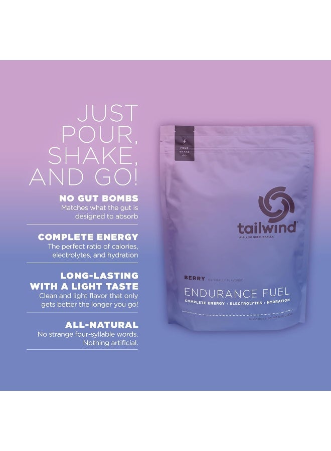 Tailwind Nutrition Endurance Fuel Berry 50 Servings, Hydration Drink Mix With Electrolytes And Calories, Non-Gmo, Free Of Soy, Dairy, And Gluten, Vegan Friendly - Image 2