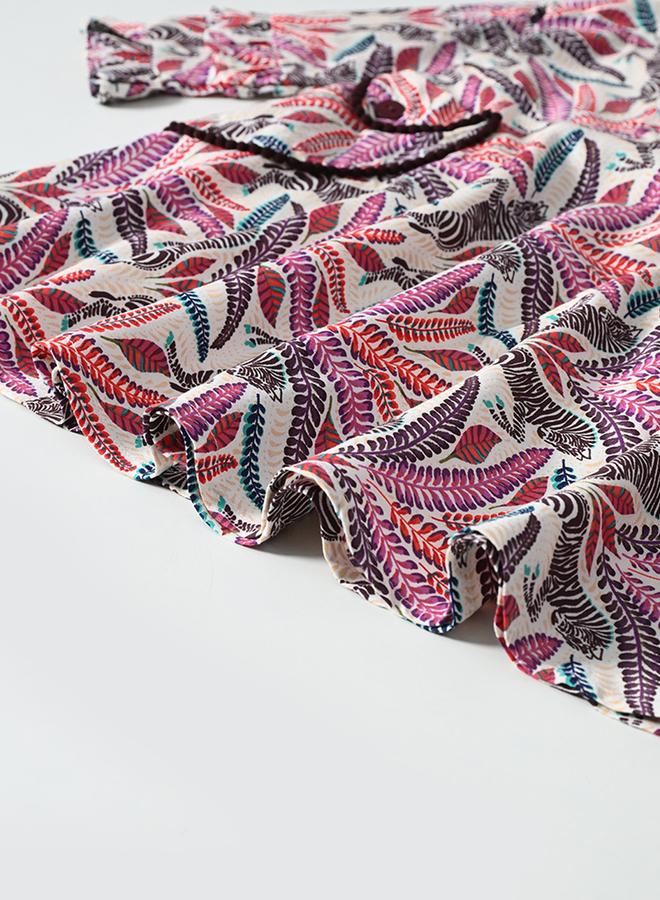 بيلا مودا فستان بجيوب مطبوع - Image 5