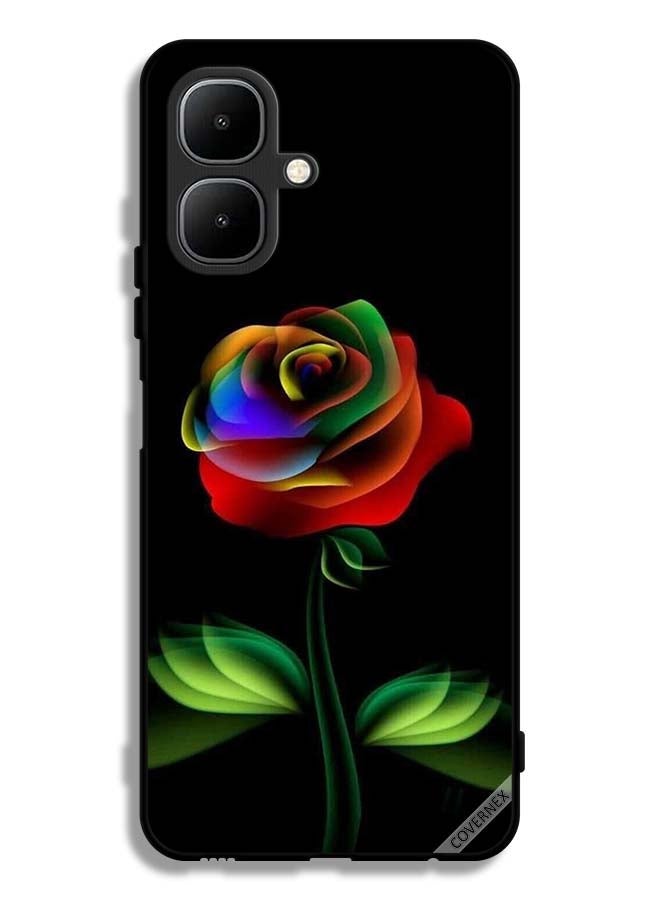 Covernex Tecno Pop 10 Protective Case Cover Rainbow Color Rose