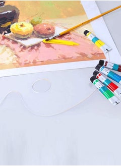 amiazi Acrylic Paint Palettes Oval Shaped Non stick Oil and water Transparent Clear Acrylic Artist Paint Plate with thumb hole Washable and Reusable paint palette kids drawing tools 2 shapes  - Image 4