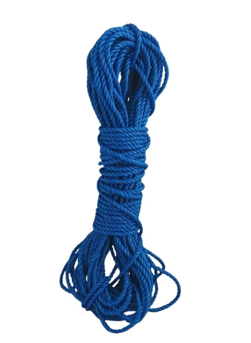 حبل غسيل ، قوة تحمل وأداء عالي (بلاستيك ازرق 30 متر)