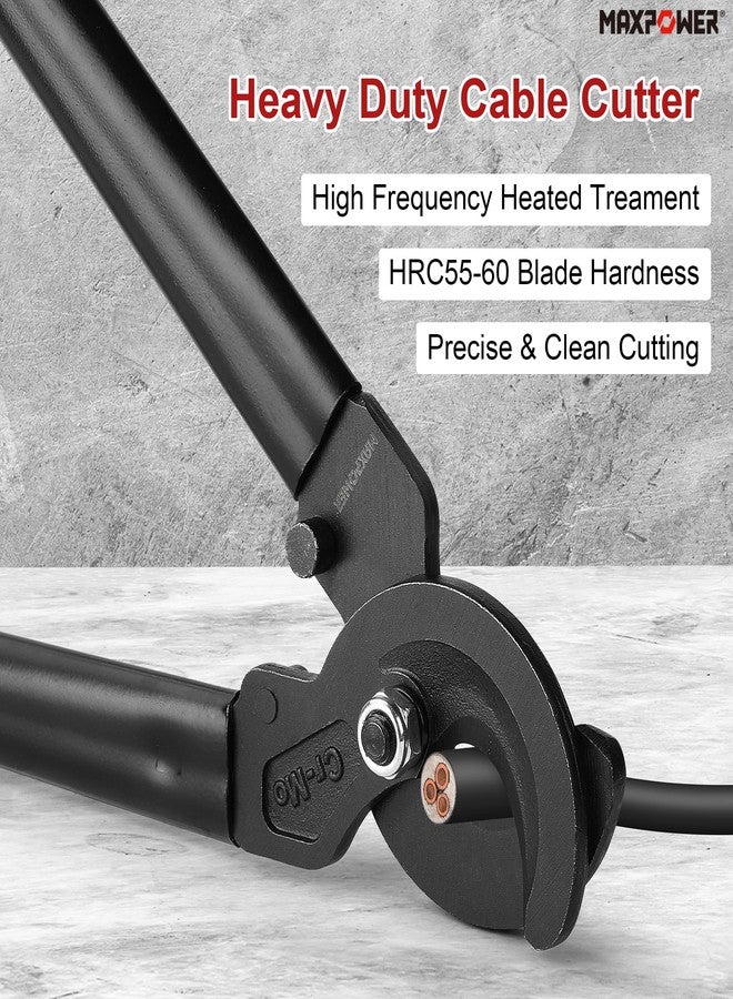 MAXPOWER Cable Cutters, 17-Inch Heavy Duty Cable Cutter for Cutting Aluminum, Copper, and Communications Cable Up to 150mm² - Image 5