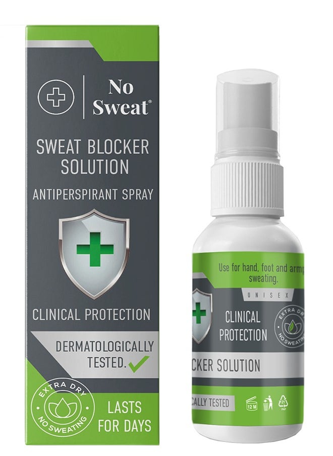 No Sweat No Sweat Anti-Perspirant Spray 50ML -Can Be Used For The Treatment Of Excessive Perspiration And Hyperhydrosis. Effective Up To 7 Days Of Protection  - Image 1