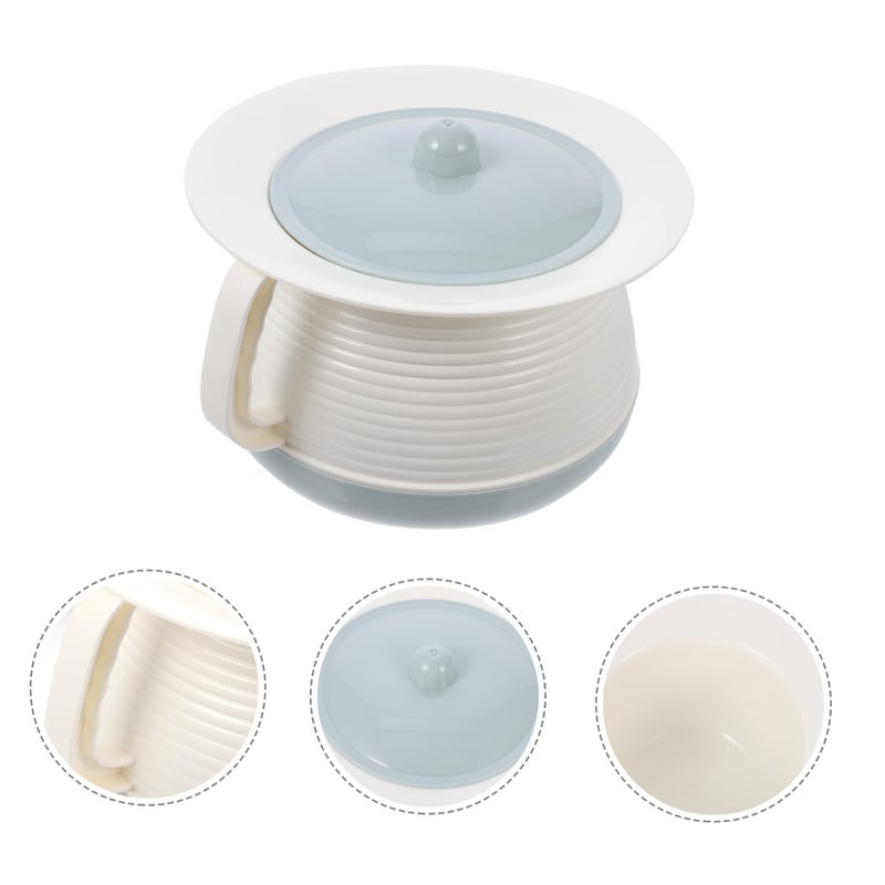 Light Blue Portable Kids Urinal Lid Plastic Chamber Pot For Boys And Girls - Image 4