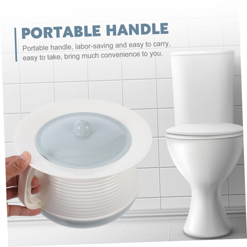 Light Blue Portable Kids Urinal Lid Plastic Chamber Pot For Boys And Girls - Image 5